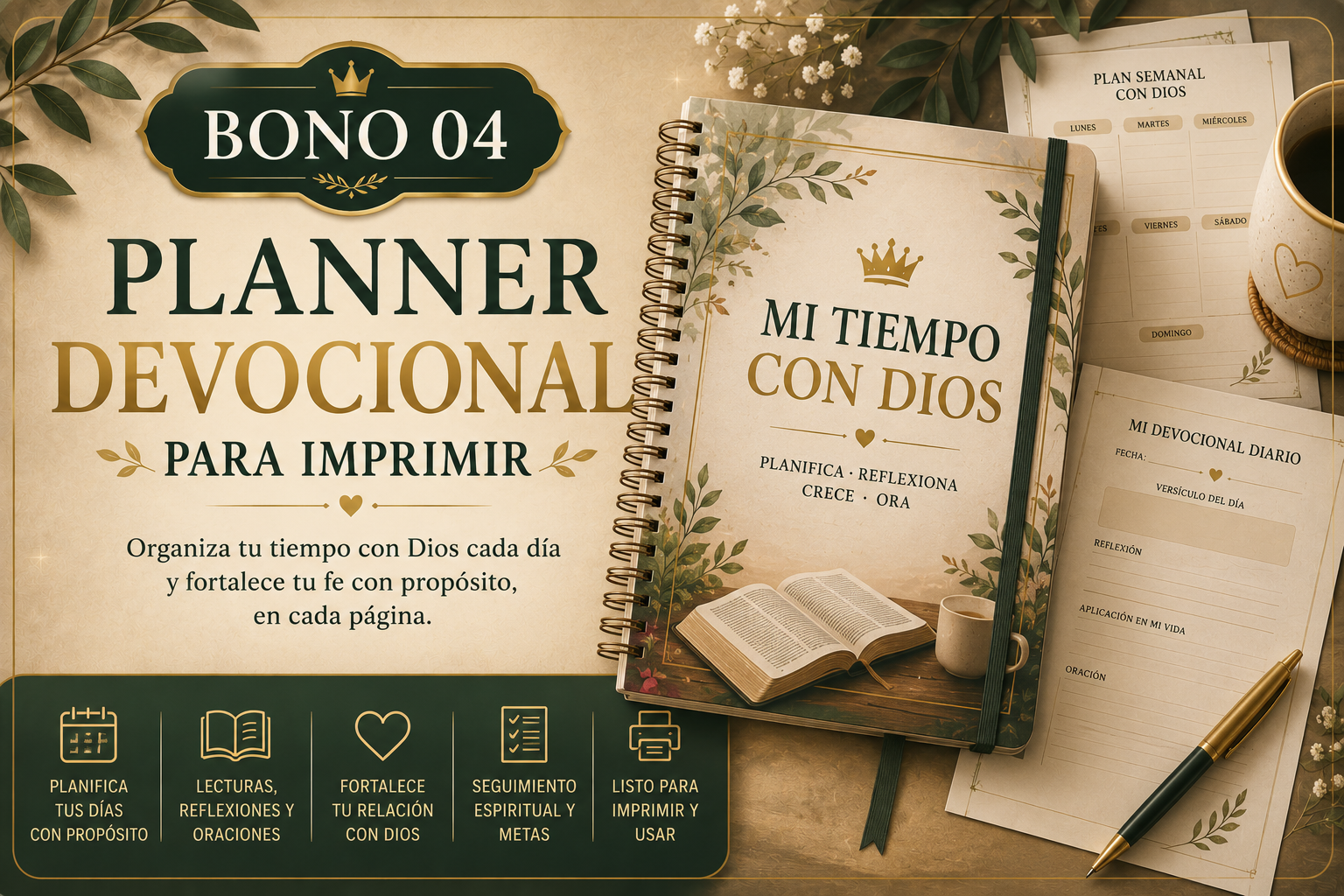 Bono incluido: Planner Devocional